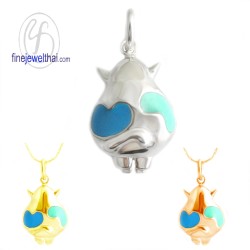 จี้วัว-จี้ลงสี-จี้เงิน-เงินแท้-P106503000E