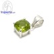 จี้เพอริดอท-จี้สร้อยคอ-จี้เงินแท้-พลอยประจำเดือนเกิด-Finejewelthai-P166pd00e