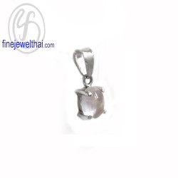 จี้โรสควอตซ์-จี้เงิน-จี้พลอย-พลอยประจำเดือน-P1068rq-e