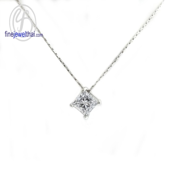 จี้เพชร-จี้เงิน-เพชร-cz-พลอยประจำเดือนเกิด-Finejewelthai-P1069cz00e