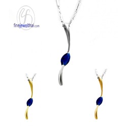 จี้ไพลิน-จี้พลอย-จี้เงิน-พลอยประจำเดือน-P1070bl