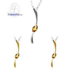 จี้ซิทริน-จี้พลอย-ซิทรินแท้-พลอยประจำเดือน-P1070ct