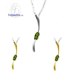 จี้เพอริดอท-จี้เงิน-จี้พลอย-พลอยประจำเดือน-P1070pd