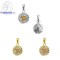 จี้ซิทริน-จี้เพชร-CZ-จี้เงินแท้-พลอยประจำเดือนเกิด-Finejewelthai-P1081cz00e-ct
