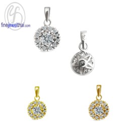 จี้เพชร-จี้เงิน-เพชร-CZ-พลอยประจำเดือนเกิด-Finejewelthai-P1081cz00e