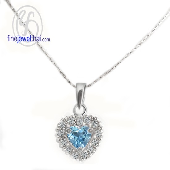 จี้โทพาซ-จี้เพชร-CZ-จี้หัวใจ-จี้เงินแท้-พลอยประจำเดือนเกิด-Finejewelthai-P1082cz00e-ht-tp จี้โทพาซ-จี้เพชร-CZ-จี้หัวใจ-จี้เงินแท้-พลอยประจำเดือนเกิด-Finejewelthai-P1082cz00e-ht-tp