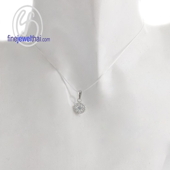 จี้เพชร-จี้เงิน-เพชร-CZ-พลอยประจำเดือนเกิด-Finejewelthai-P1083cz00e