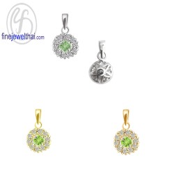 จี้เพอริดอท-จี้เพชร-จี้เงิน-เพชร-CZ-พลอยประจำเดือนเกิด-Finejewelthai-P1083pd00e
