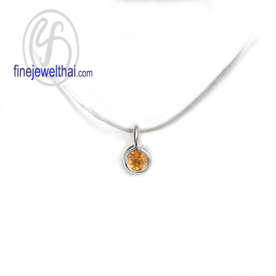 จี้บุษราคัม-จี้มินิมอล-จี้สร้อยคอ-จี้เงินแท้-พลอยประจำเดือนเกิด-Finejewelthai-P1084yl00e จี้บุษราคัม-จี้มินิมอล-จี้สร้อยคอ-จี้เงินแท้-พลอยประจำเดือนเกิด-Finejewelthai-P1084yl00e