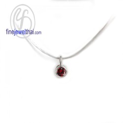 จี้โกเมน-จี้มินิมอล-จี้สร้อยคอ-จี้เงินแท้-พลอยประจำเดือนเกิด-Finejewelthai-P1084gm00e จี้โกเมน-จี้มินิมอล-จี้สร้อยคอ-จี้เงินแท้-พลอยประจำเดือนเกิด-Finejewelthai-P1084gm00e