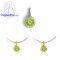 จี้เพอริดอท-จี้มินิมอล-จี้สร้อยคอ-จี้เงินแท้-พลอยประจำเดือนเกิด-Finejewelthai-P1084pd00e