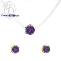 จี้อะเมทิสต์-จี้-จี้เงินแท้-อะเมทิสต์-พลอยประจำเดือนเกิด-Finejewelthai-P1085amt00e