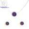 จี้อะเมทิสต์-จี้-จี้เงินแท้-อะเมทิสต์-พลอยประจำเดือนเกิด-Finejewelthai-P1085amt00e