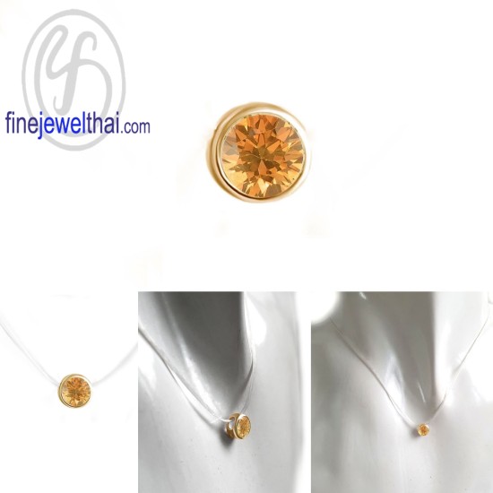 จี้ซิทริน-จี้-จี้เงินแท้-ซิทริน-พลอยประจำเดือนเกิด-Finejewelthai-P1085ct00e จี้ซิทริน-จี้-จี้เงินแท้-ซิทริน-พลอยประจำเดือนเกิด-Finejewelthai-P1085ct00e