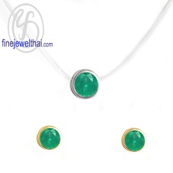 จี้มรกต-จี้-จี้เงินแท้-มรกต-พลอยประจำเดือนเกิด-Finejewelthai-P1085em00e