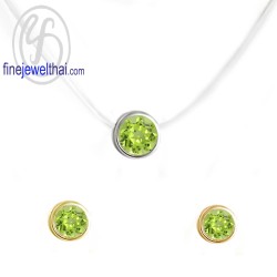 จี้เพอริดอท-จี้-จี้เงินแท้-เพอริดอท-พลอยประจำเดือนเกิด-Finejewelthai-P1085pd00e