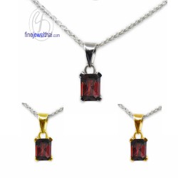 จี้โกเมน-จี้พลอย-จี้-พลอยประจำเดือน-P1088gm