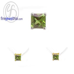 จี้เพอริดอท-จี้สร้อยคอ-จี้เงินแท้-เพอริดอทแท้-พลอยประจำเดือนเกิด-Finejewelthai-P1088pd00e