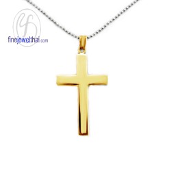 จี้ไม้กางเขน-จี้ทองสีชมพู-จี้พิ้งค์โกลด์-พิ้งค์โกลด์แท้-P1090PG