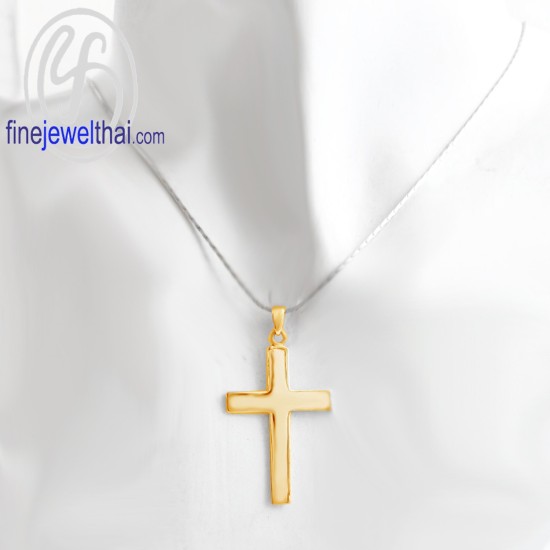 จี้ไม้กางเขน-จี้ทองสีชมพู-จี้พิ้งค์โกลด์-พิ้งค์โกลด์แท้-P1090PG จี้ไม้กางเขน-จี้ทองสีชมพู-จี้พิ้งค์โกลด์-พิ้งค์โกลด์แท้-P1090PG