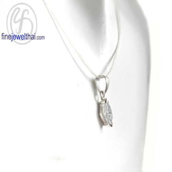 จี้เพชร-จี้เงิน-เพชร-cz-พลอยประจำเดือนเกิด-Finejewelthai-P1093cz00