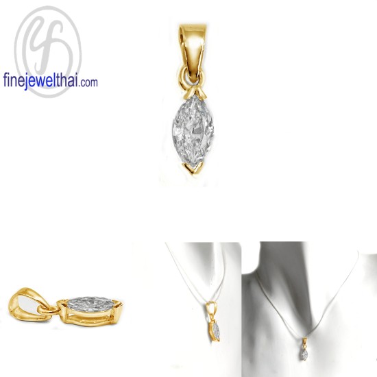 จี้เพชร-จี้เงิน-เพชร-cz-พลอยประจำเดือนเกิด-Finejewelthai-P1093cz00