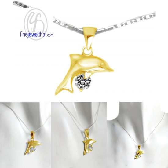 จี้เพชร-จี้โลมา-จี้เงิน-เพชร-cz-พลอยประจำเดือนเกิด-Finejewelthai-P1094cz จี้เพชร-จี้โลมา-จี้เงิน-เพชร-cz-พลอยประจำเดือนเกิด-Finejewelthai-P1094cz