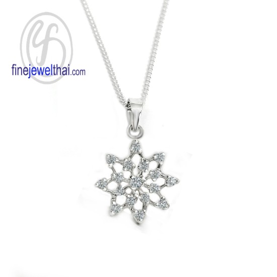 จี้เพชร-จี้เงิน-เพชรสังเคราะห์-เงินแท้925-P1094cz00e