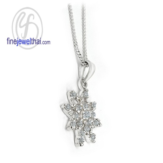 จี้เพชร-จี้เงิน-เพชรสังเคราะห์-เงินแท้925-P1094cz00e