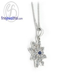 จี้ไพลิน-จี้เพชร-จี้เงิน-ไพลินแท้-เพชรสังเคราะห์-เงินแท้925-P1094bl00e จี้ไพลิน-จี้เพชร-จี้เงิน-ไพลินแท้-เพชรสังเคราะห์-เงินแท้925-P1094bl00e