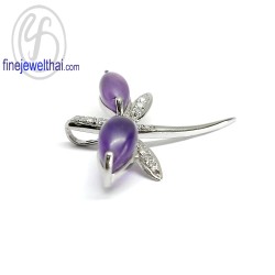 จี้อะเมทิสต์-รูปแมลงปอ-เพชรcz-จี้พลอย-อะเมทิสต์แท้-P1098am จี้อะเมทิสต์-รูปแมลงปอ-เพชรcz-จี้พลอย-อะเมทิสต์แท้-P1098am