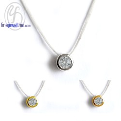 จี้เพชร-จี้เงิน-เพชร-cz-พลอยประจำเดือนเกิด-Finejewelthai-P1100cz