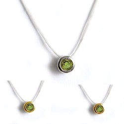 จี้เพอริดอท-จี้เงิน-จี้พลอย-พลอยประจำเดือน-P1100pd