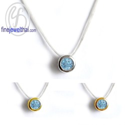 จี้โทพาซ-จี้เงินแท้-จี้พลอย-พลอยประจำเดือนเกิด-P1100tp