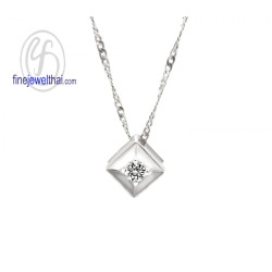 จี้เพชร-จี้ทองคำขาว-เพชรแท้-ทองคำขาวแท้-Finejewelthai-P1101DWG
