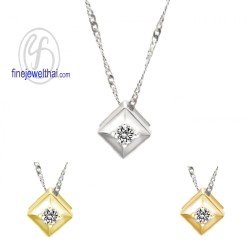 จี้เพชร-จี้เงิน-เพชร-cz-พลอยประจำเดือนเกิด-Finejewelthai-P1101cz