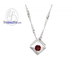 จี้โกเมน-จี้พลอย-จี้-พลอยประจำเดือน-P1101gm จี้โกเมน-จี้พลอย-จี้-พลอยประจำเดือน-P1101gm