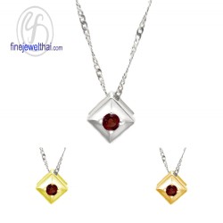 จี้โกเมน-จี้พลอย-จี้-พลอยประจำเดือน-P1101gm