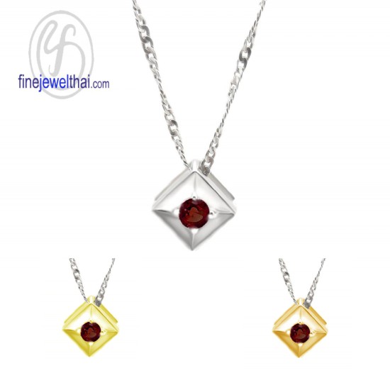 จี้โกเมน-จี้พลอย-จี้-พลอยประจำเดือน-P1101gm จี้โกเมน-จี้พลอย-จี้-พลอยประจำเดือน-P1101gm