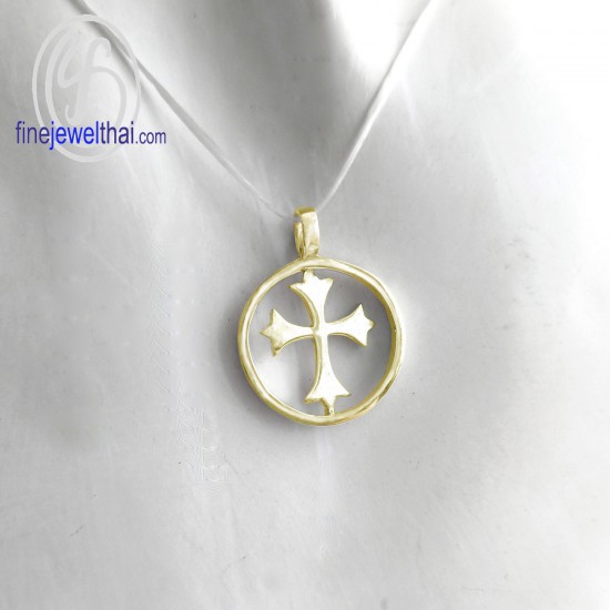 Cross-Silver-Gold-Pendant-finejewelthai-P11100000-g