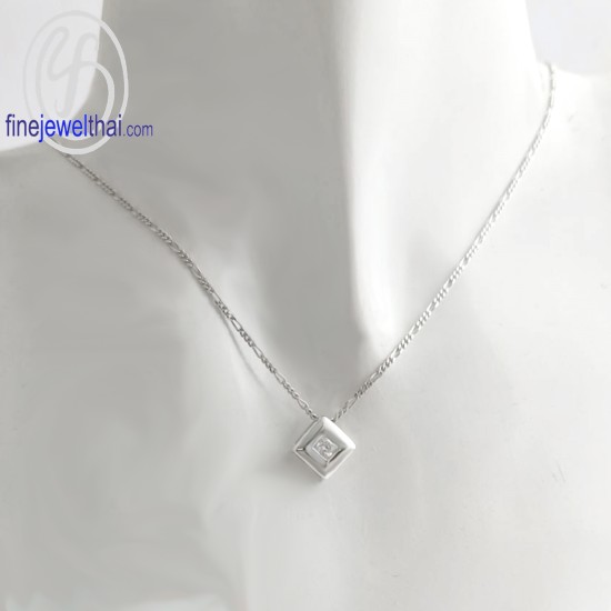 จี้เพชร-จี้เงิน-เพชร-cz-พลอยประจำเดือนเกิด-Finejewelthai-P1119cz จี้เพชร-จี้เงิน-เพชร-cz-พลอยประจำเดือนเกิด-Finejewelthai-P1119cz