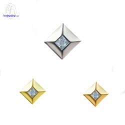 จี้อะควอมารีน-เงินแท้-จี้พลอย-พลอยประจำเดือนเกิด-P1119aq