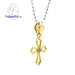 จี้เพชร-จี้ทอง-จี้ไม้กางเขน-เพชรแท้-ทองคำแท้-Finejewelthai-P1120DG จี้เพชร-จี้ทอง-จี้ไม้กางเขน-เพชรแท้-ทองคำแท้-Finejewelthai-P1120DG