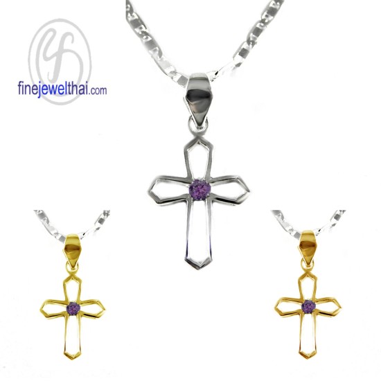 จี้อะเมทิสต์-จี้ไม้กางเขน-จี้เงิน-จี้พลอย-อะเมทิสต์แท้-P1121amt จี้อะเมทิสต์-จี้ไม้กางเขน-จี้เงิน-จี้พลอย-อะเมทิสต์แท้-P1121amt