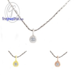 จี้เพชร-จี้เงิน-เพชร-cz-พลอยประจำเดือนเกิด-Finejewelthai-P1132cz00