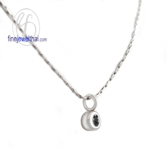 จี้นิล-จี้เงิน-นิลแท้-พลอยประจำเดือนเกิด-Finejewelthai-P1132on00