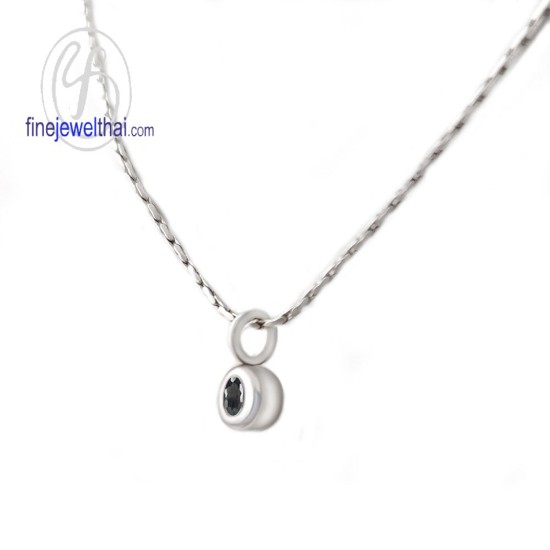 จี้นิล-จี้เงิน-นิลแท้-พลอยประจำเดือนเกิด-Finejewelthai-P1132on00