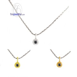 จี้นิล-จี้เงิน-นิลแท้-พลอยประจำเดือนเกิด-Finejewelthai-P1132on00