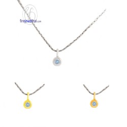 จี้โทพาซ-จี้เงิน-โทพาซแท้-พลอยประจำเดือนเกิด-Finejewelthai-P1132tp00