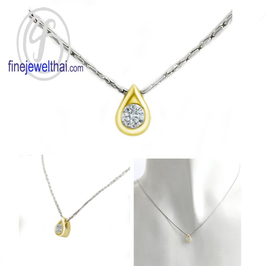 จี้เพชร-จี้เงิน-เพชร-cz-พลอยประจำเดือนเกิด-Finejewelthai-P1135cz00